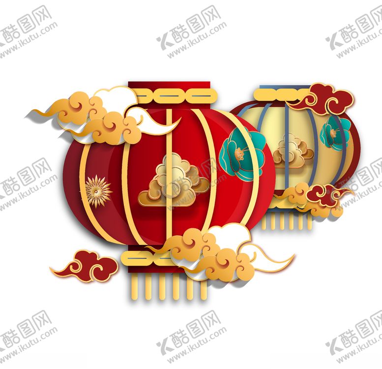 编号：28540006161728168315【酷图网】源文件下载-国潮灯笼元素