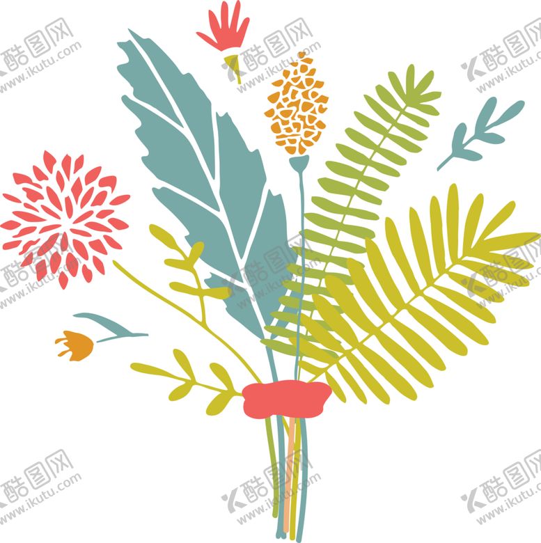 编号：76070310080711256180【酷图网】源文件下载-花草插画