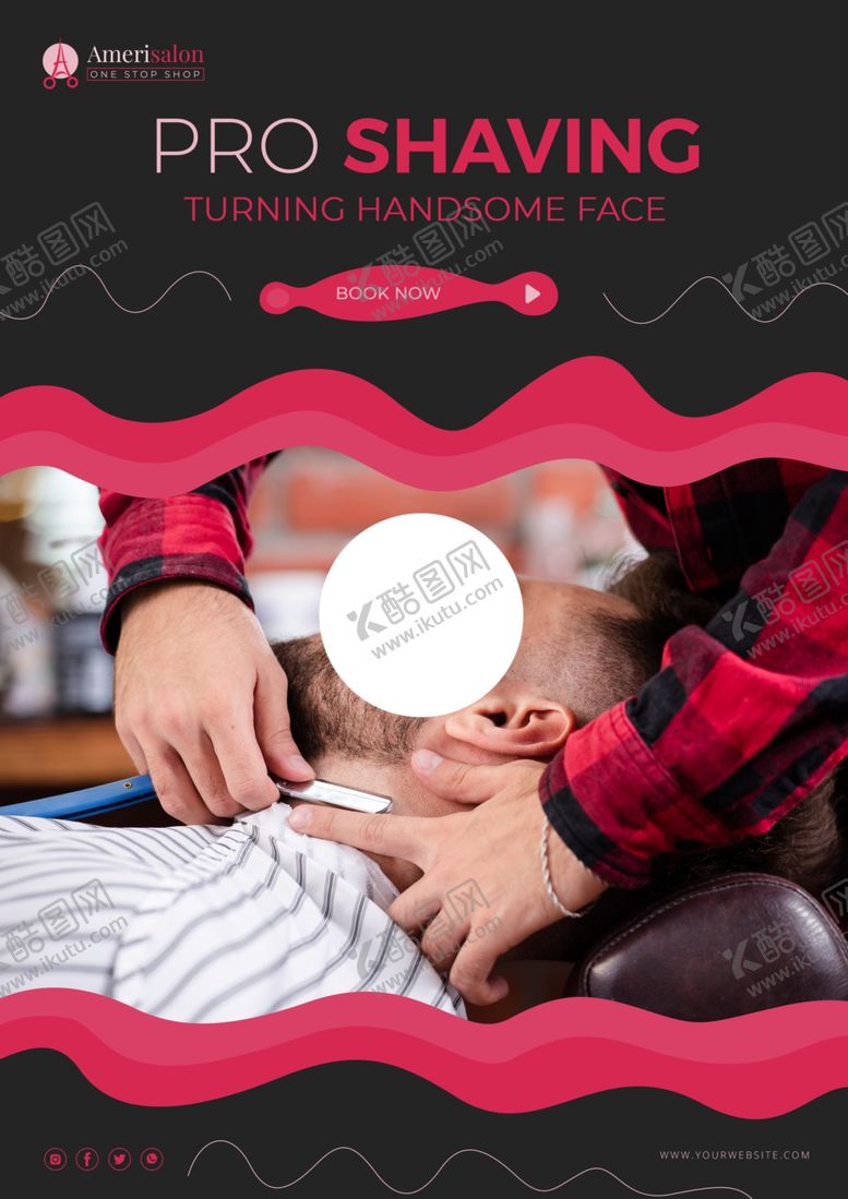 编号：40491309280901002416【酷图网】源文件下载-理发海报