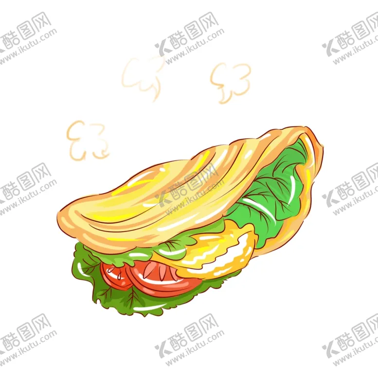 编号：83800412122257555881【酷图网】源文件下载-手抓饼卡通手绘