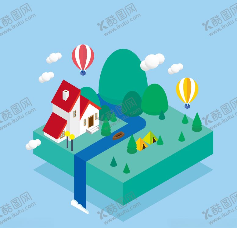 编号：97072609180016328642【酷图网】源文件下载-小清新卡通生活插画