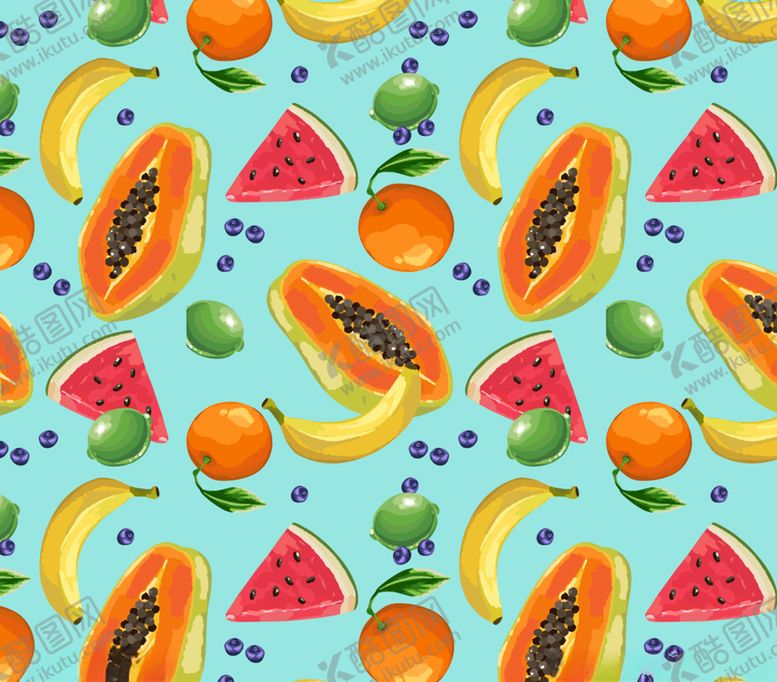 编号：44025110050304067213【酷图网】源文件下载-水果无缝拼接图