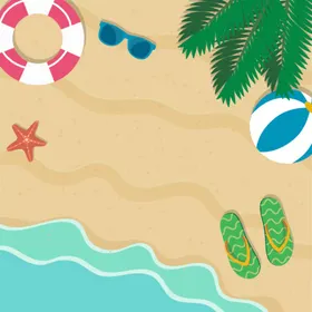 夏日沙滩背景