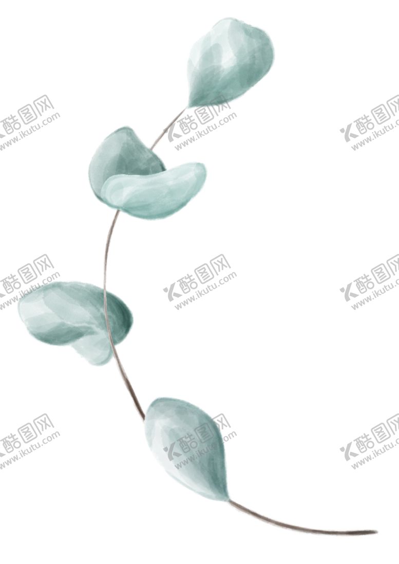 编号：81755310051552525740【酷图网】源文件下载-清新手绘植物