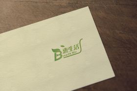 惠生活超市logo样机