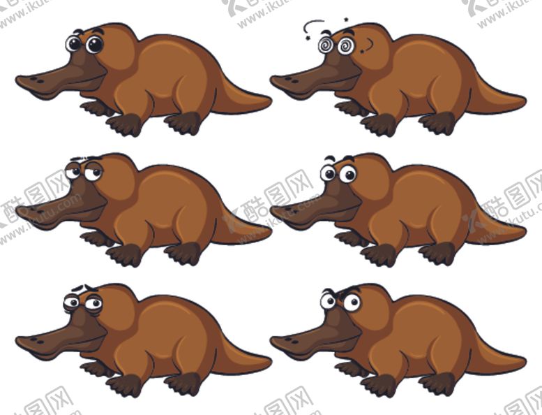 编号：26322110071936389571【酷图网】源文件下载-卡通动物表情