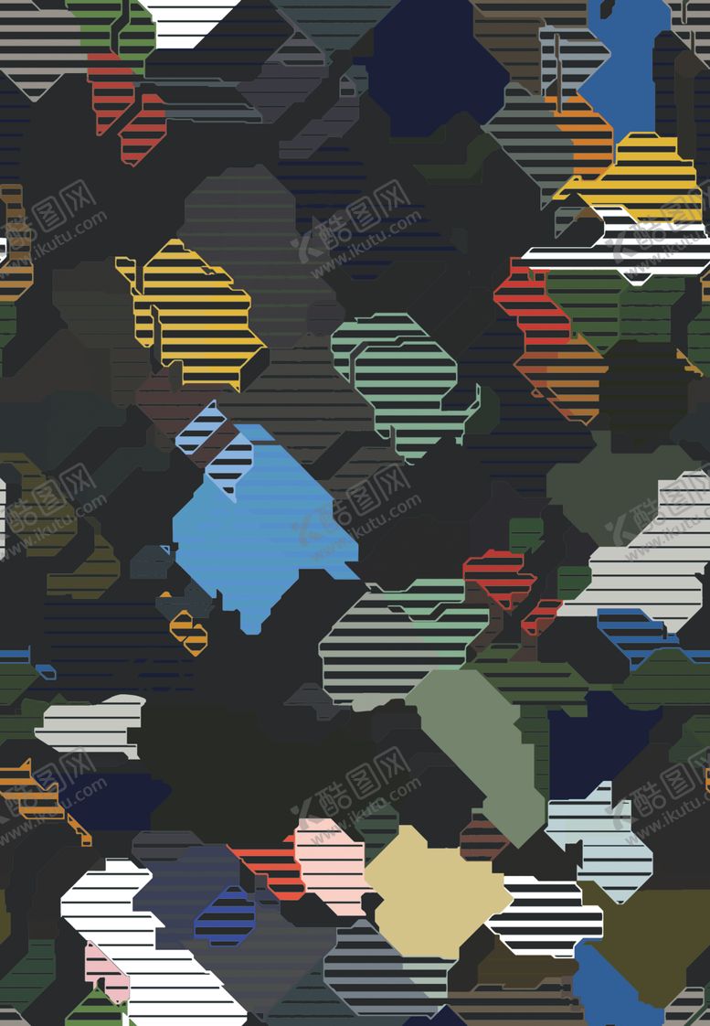 编号：57032609170244125313【酷图网】源文件下载-线条迷彩