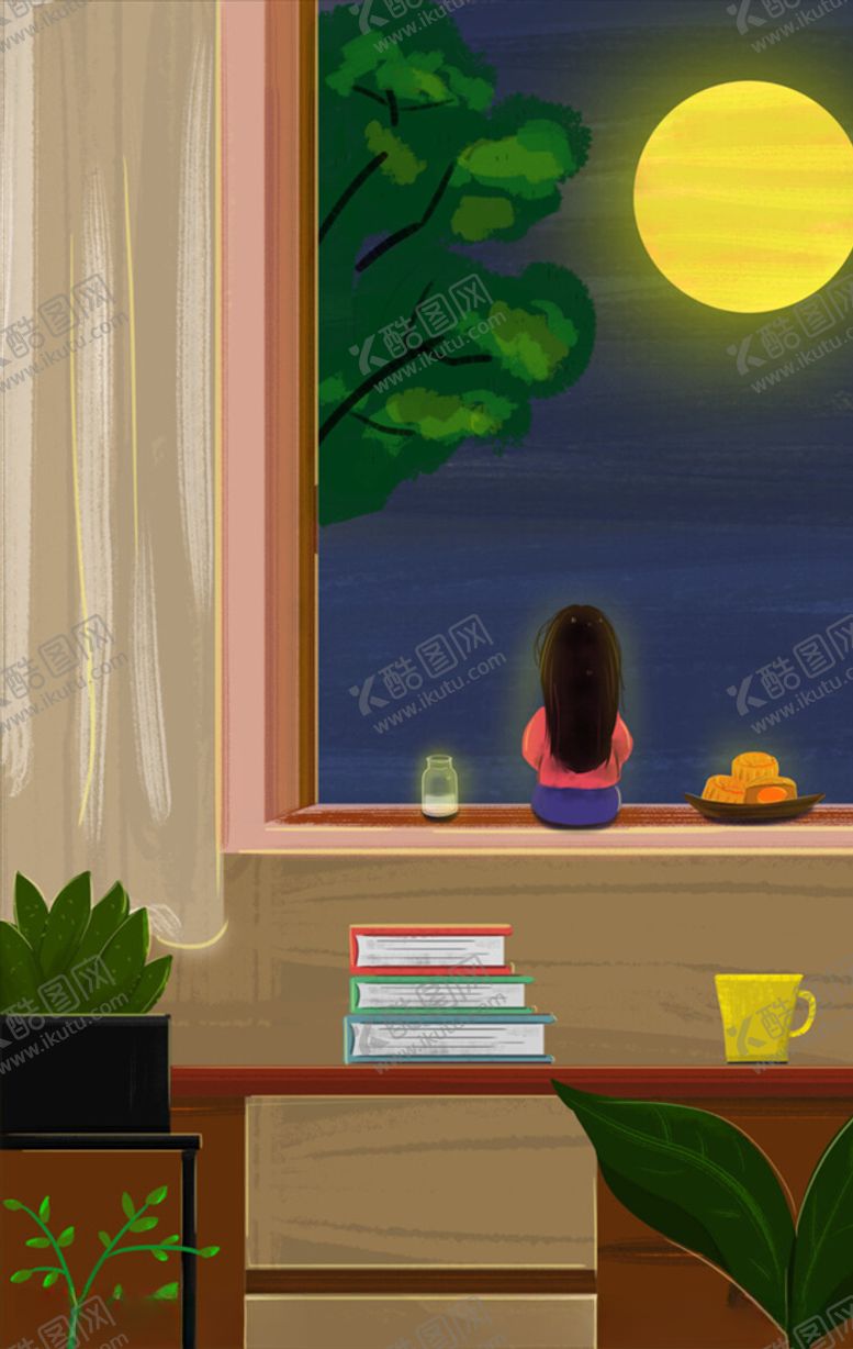 编号：58337905030154061803【酷图网】源文件下载-中秋手绘插画