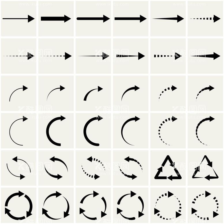 编号：69082109140341233218【酷图网】源文件下载-箭头可回收图标