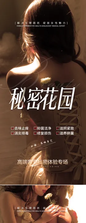 医美私密海报