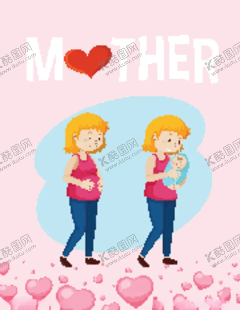 编号：99637906241844094696【酷图网】源文件下载-卡通母亲节