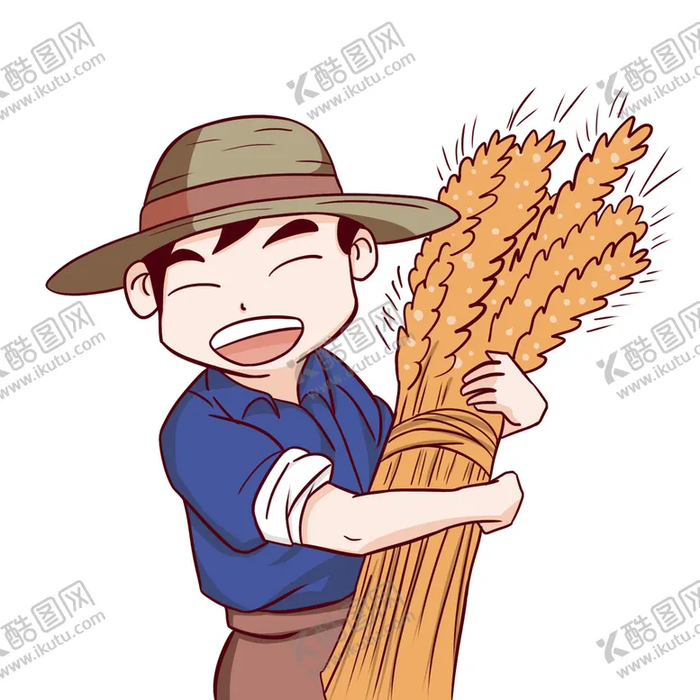编号：63092509141737110642【酷图网】源文件下载-卡通农民形象设计Q版叉子