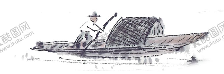编号：30786510052359345694【酷图网】源文件下载-水墨渔船