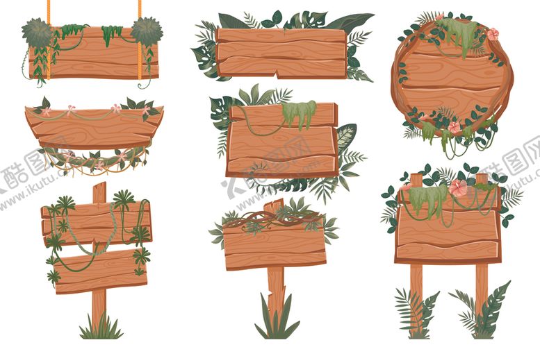 编号：75176604022305445565【酷图网】源文件下载-木指示牌