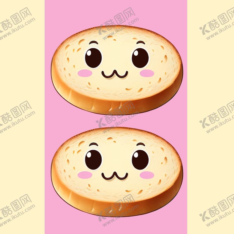 编号：55636601301739251863【酷图网】源文件下载-手绘卡通面包宝贝