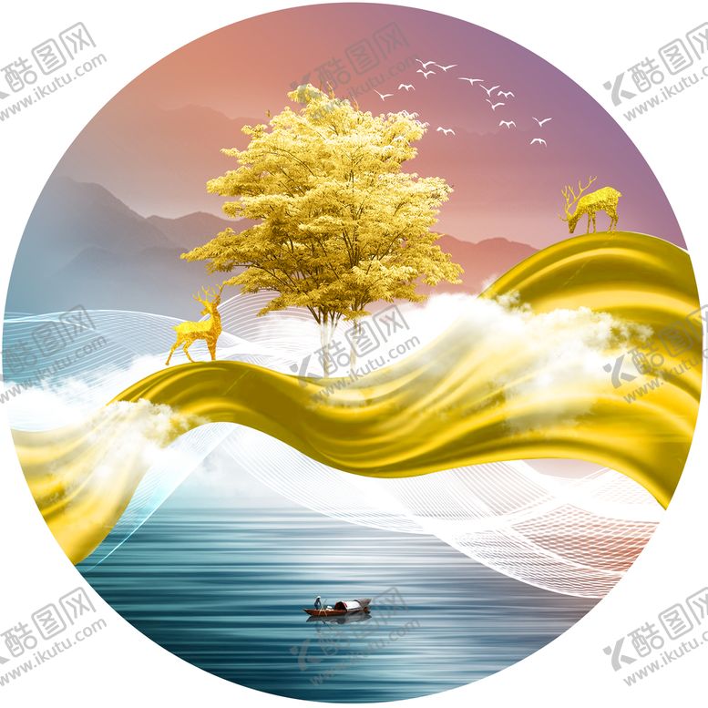 编号：09538609121943513748【酷图网】源文件下载-抽象装饰画
