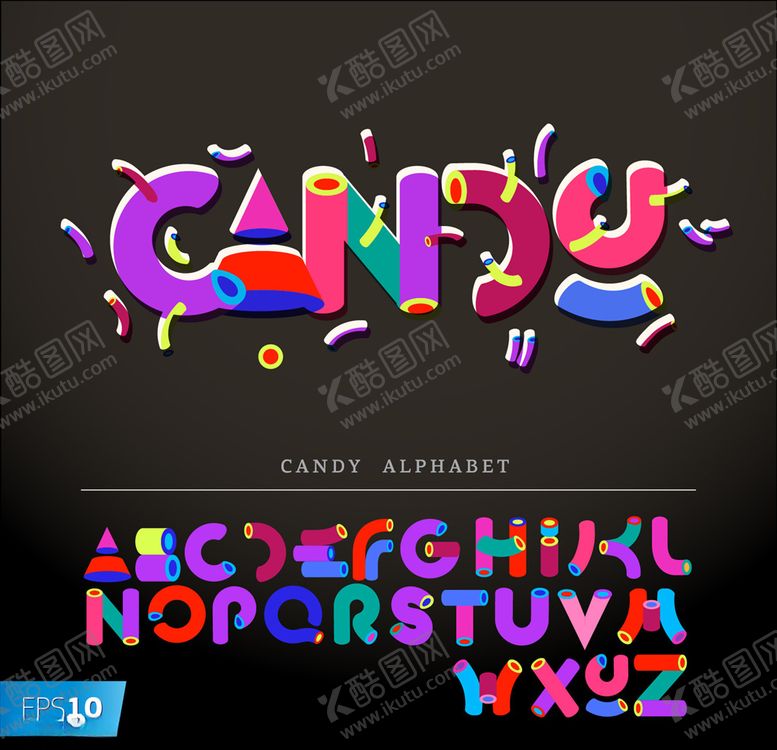 编号：15749310100638488389【酷图网】源文件下载-卡通字母