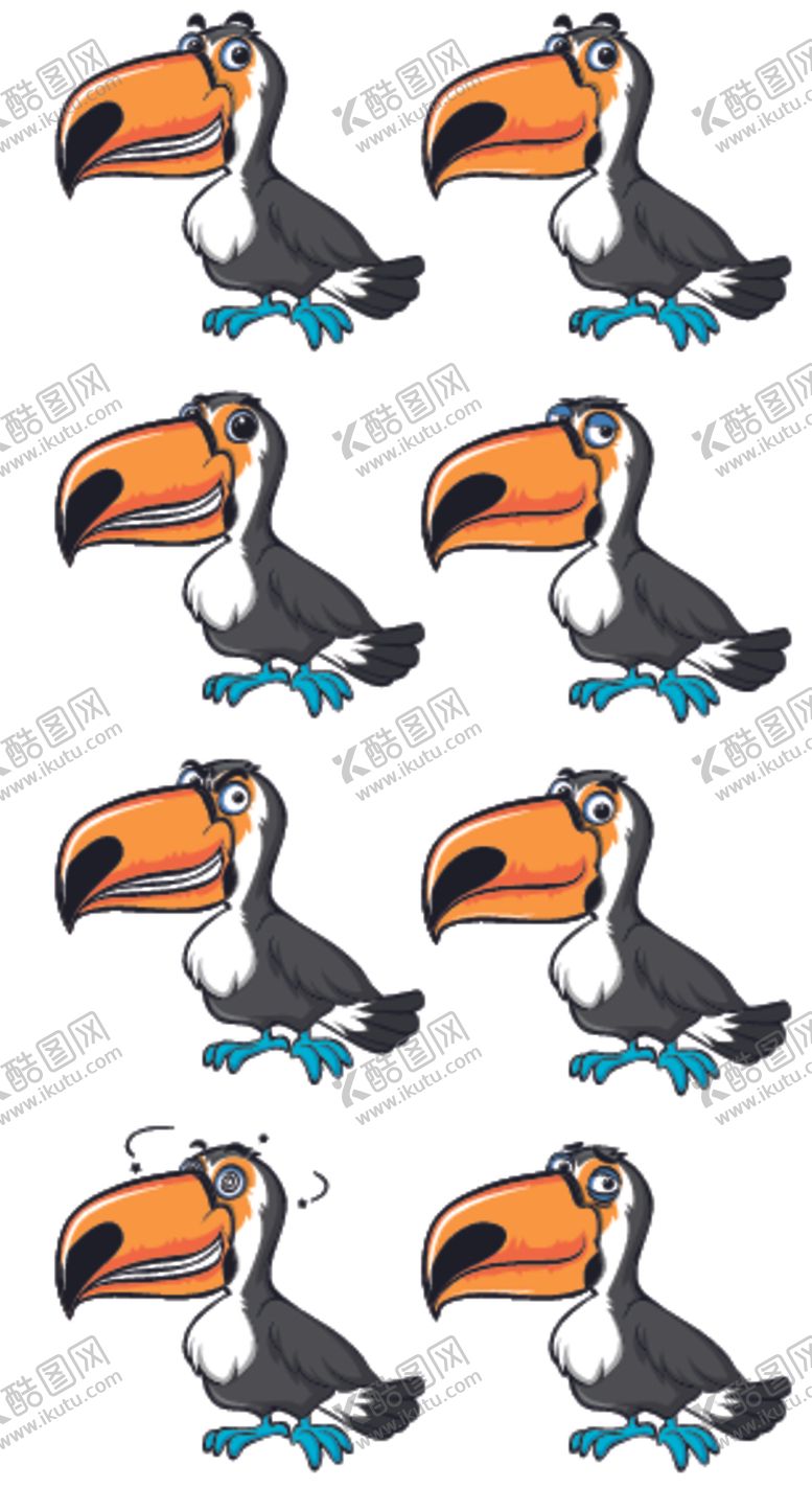 编号：29704810121305222930【酷图网】源文件下载-卡通动物表情