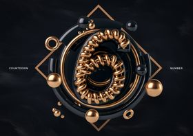 创意C4D数字艺术立体字体设计