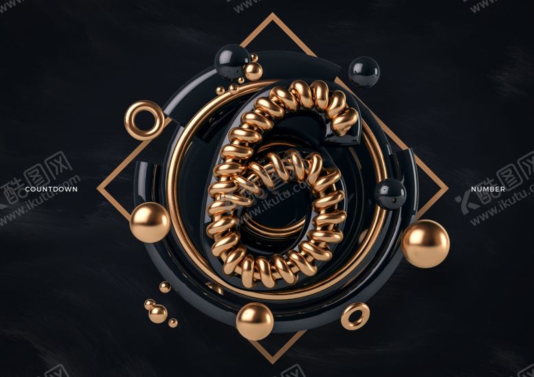 编号：43227110021017005813【酷图网】源文件下载-创意C4D数字艺术立体字体设计