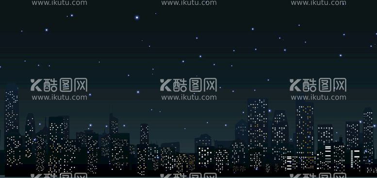 编号：84672509251909055340【酷图网】源文件下载-城市夜景插画