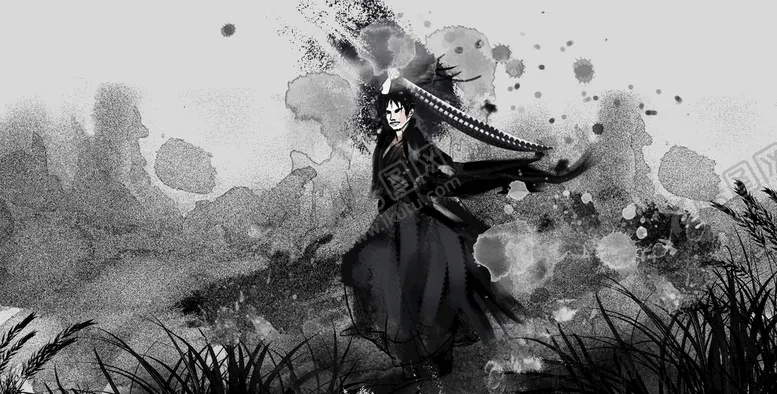 编号：78164909160603361597【酷图网】源文件下载-手绘古风插画背景图片