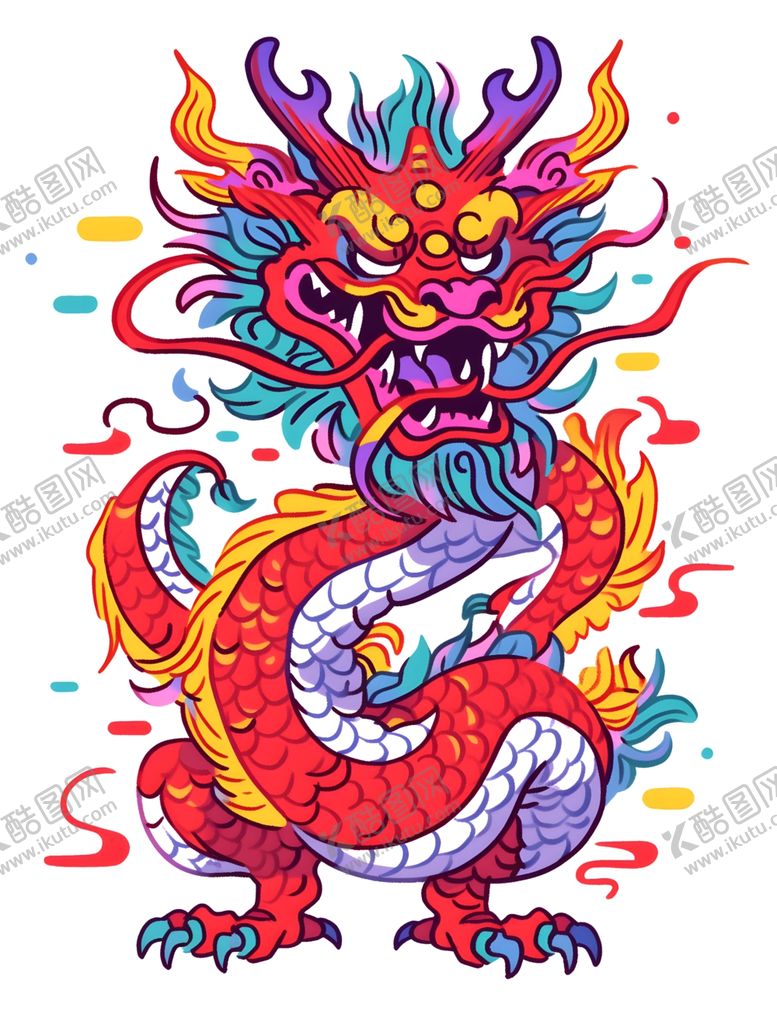 编号：26996412110734582732【酷图网】源文件下载-龙年元素