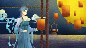 卡通创意人物配图插画