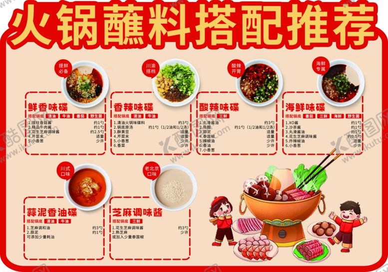 编号：11759607141517268406【酷图网】源文件下载-火锅蘸料搭配推荐指南