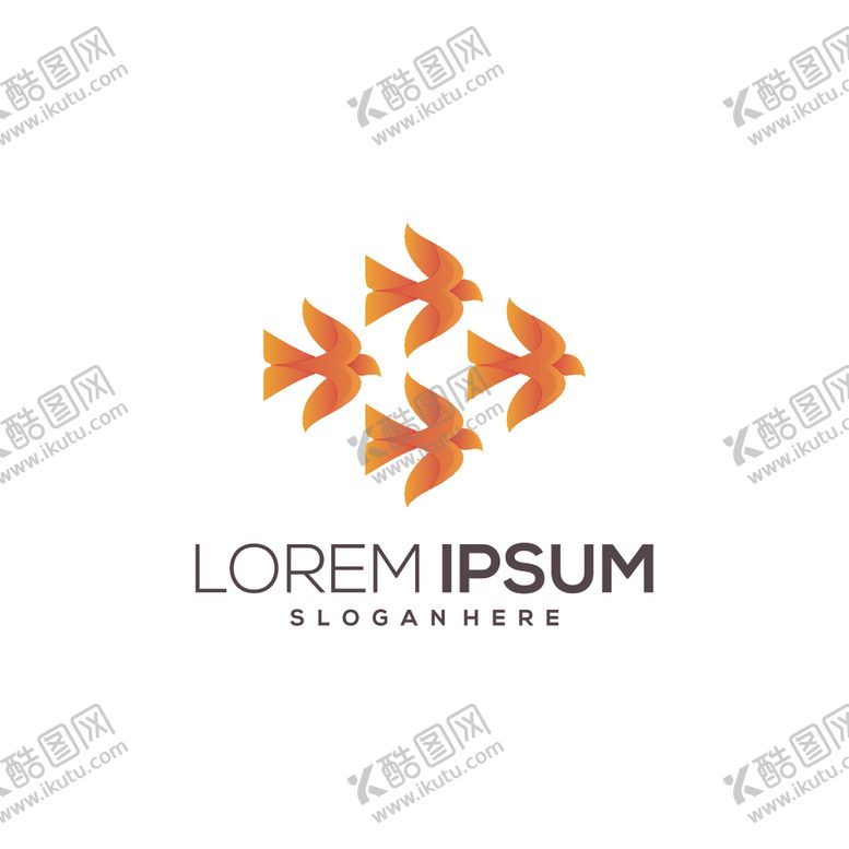 编号：70366207052032366834【酷图网】源文件下载-禽类LOGO标志