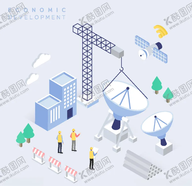 编号：54526304141550492811【酷图网】源文件下载-建筑施工插画