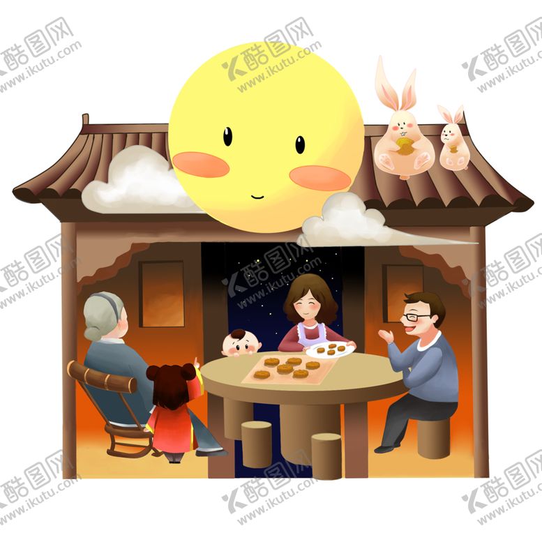 编号：59583802130622449917【酷图网】源文件下载-一家人团圆素材 