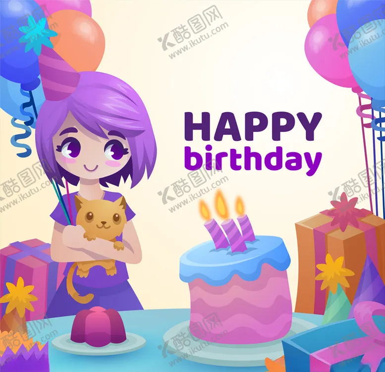 编号：74539606271738311813【酷图网】源文件下载-生日快乐