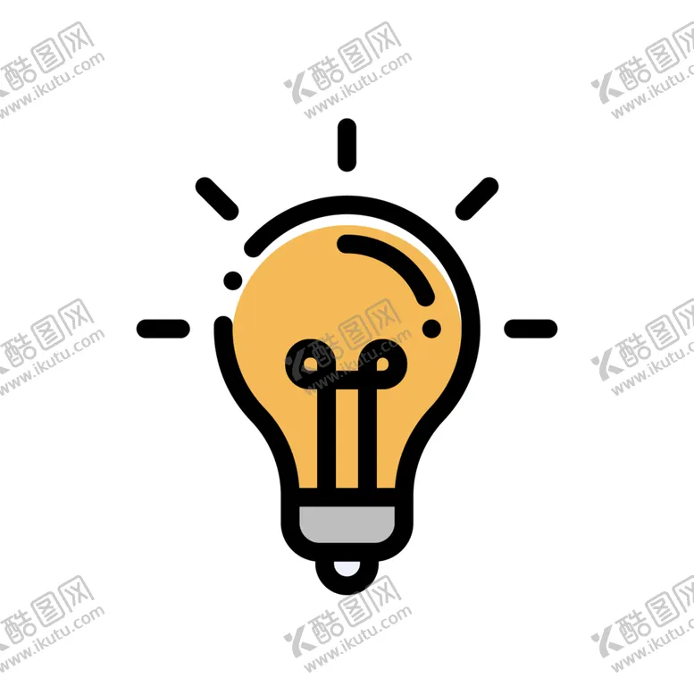 编号：43889302150621066211【酷图网】源文件下载-电灯泡手绘思想点子插画社区免扣
