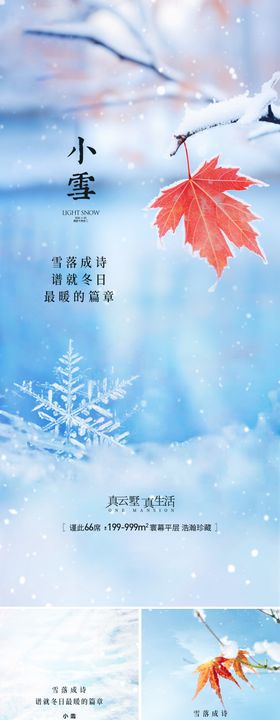 小雪节日节气海报