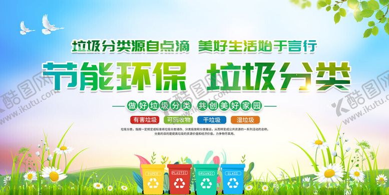 编号：47433111172227327065【酷图网】源文件下载-节能环保垃圾分类宣传图