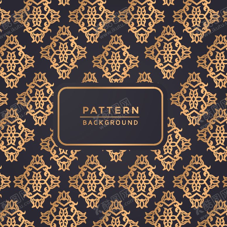 编号：45173410031557227496【酷图网】源文件下载-金色连续花纹