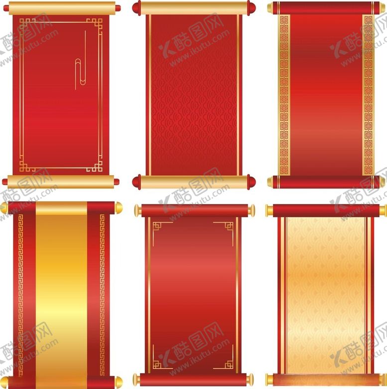 编号：52870302251947038763【酷图网】源文件下载-中式卷轴