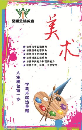 创意美术绘画文化墙
