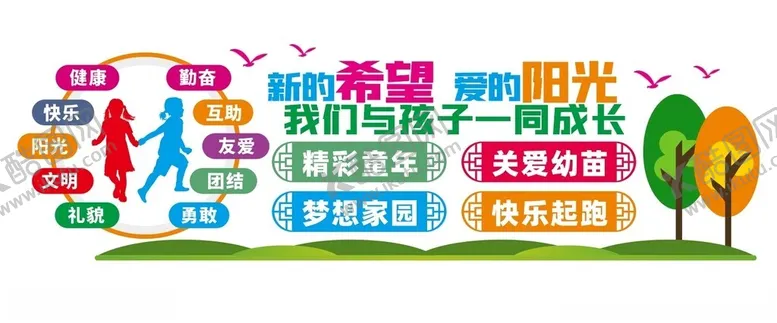编号：83425201291707223754【酷图网】源文件下载-校园文化墙