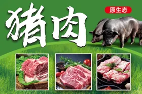 灯箱农家黑猪肉