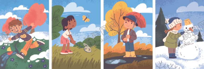 编号：42257404032051351056【酷图网】源文件下载-儿童户外插画