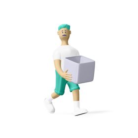 卡通元素场景模拟人物黏土设计