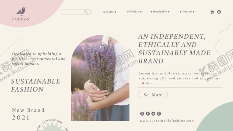 编号：98644405161050324455【酷图网】源文件下载-时尚网络登录页模板