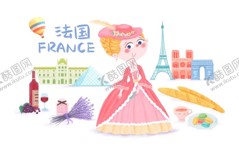 编号：31299801270422001024【酷图网】源文件下载-旅游手绘插画
