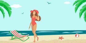 卡通夏季人物