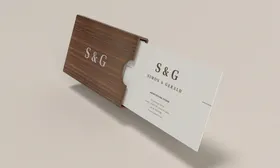 名片样机模板展示一叠卡公司