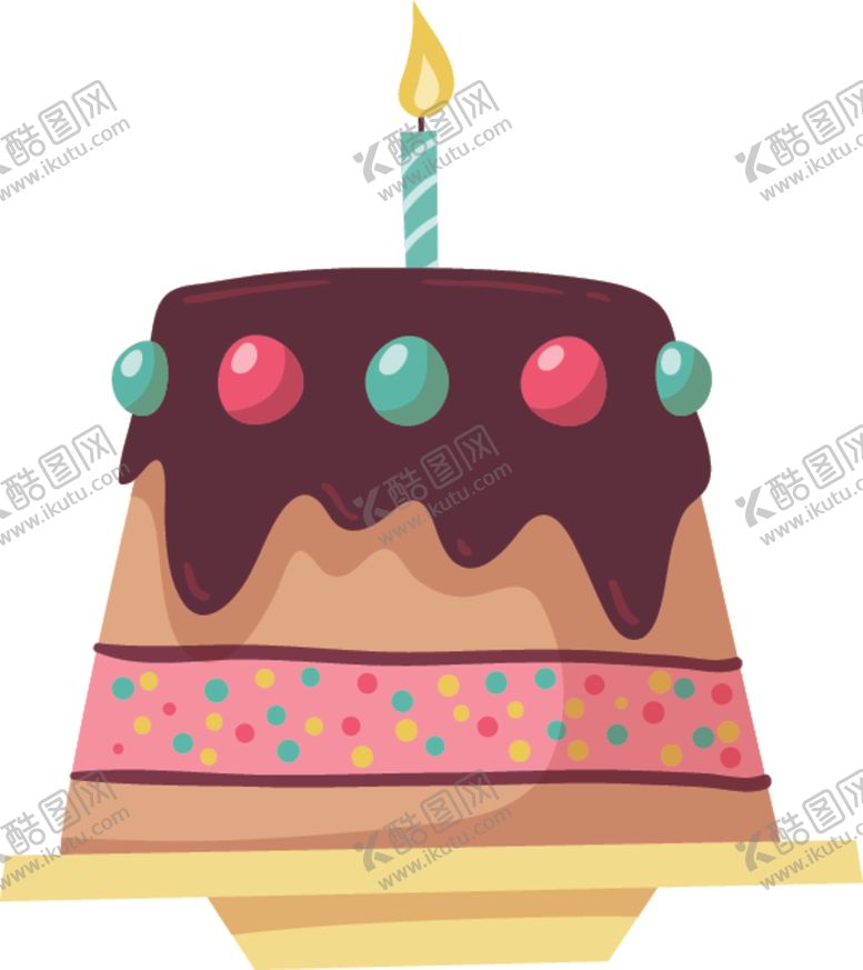 编号：71280205140309184798【酷图网】源文件下载-生日蛋糕