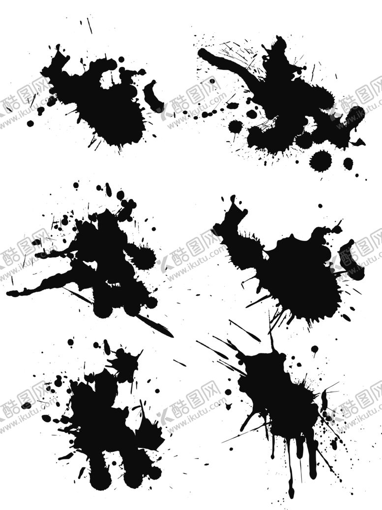 编号：47842907011644249668【酷图网】源文件下载-水墨素材毛笔画素材墨迹素材