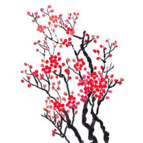 中国风水墨梅
